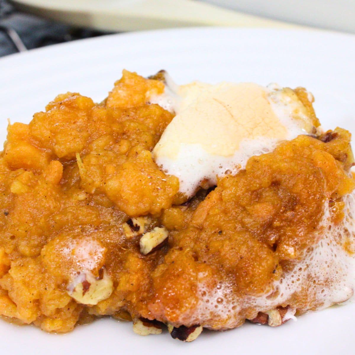 15 Min Air Fryer Sweet Potato Casserole: Thanksgiving Side!