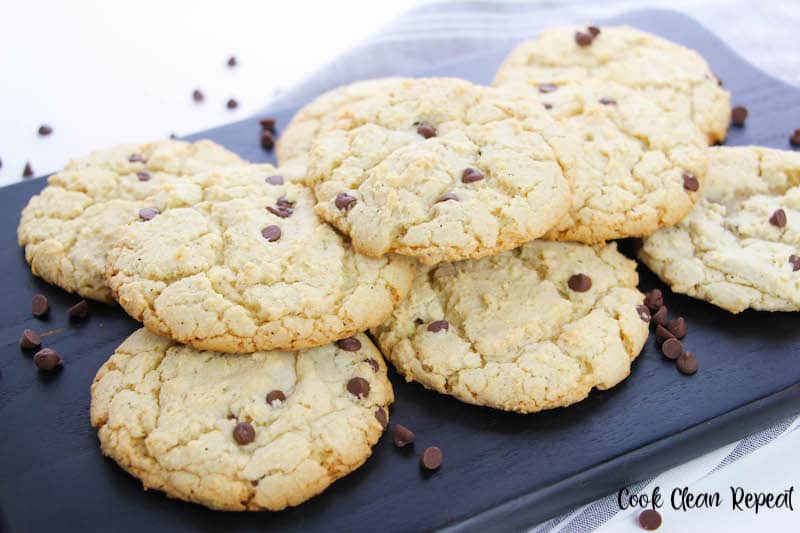 Chocolate Chip Cake Mix Cookies