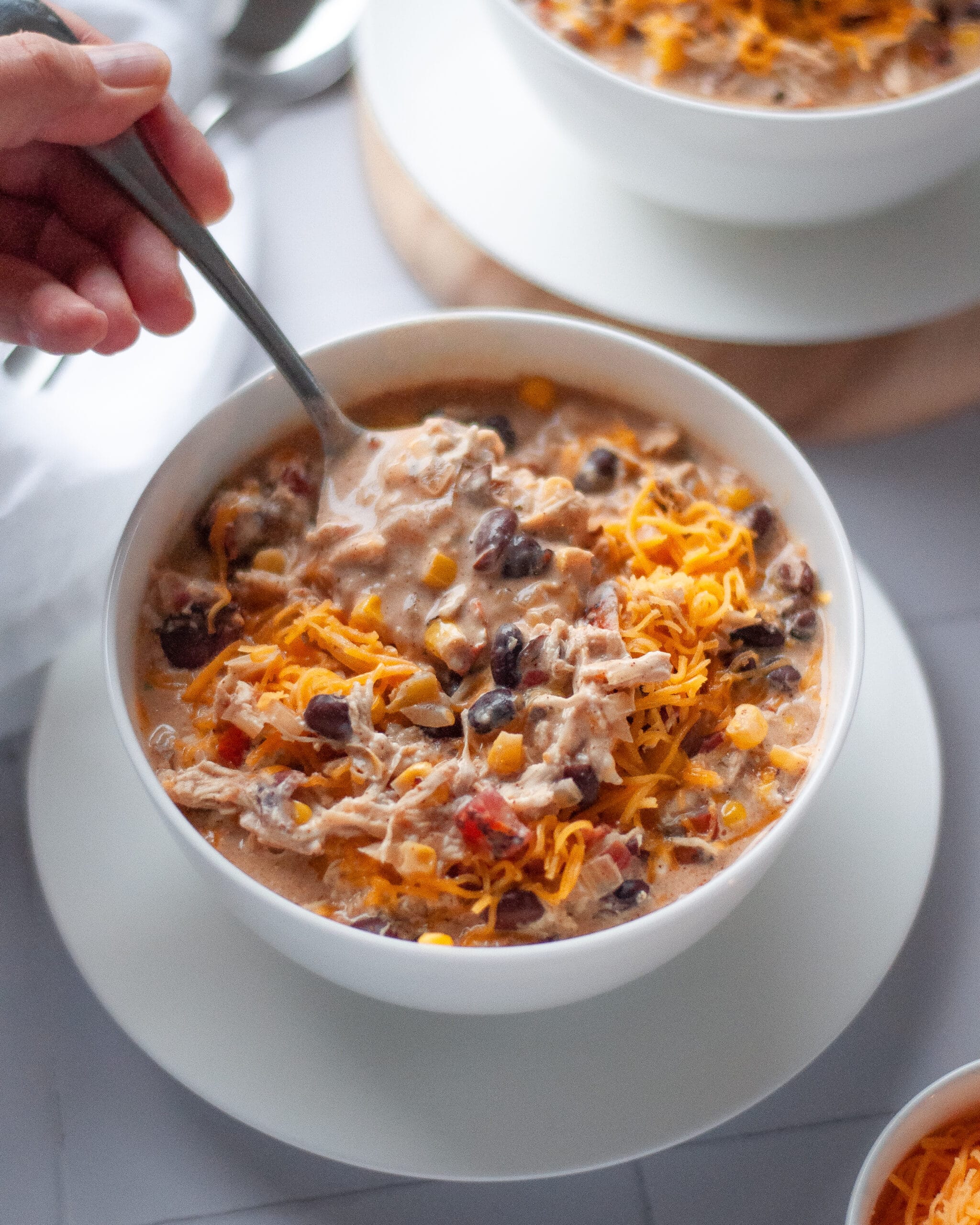 Crock Pot Chicken Chili - Our Love Language is Food