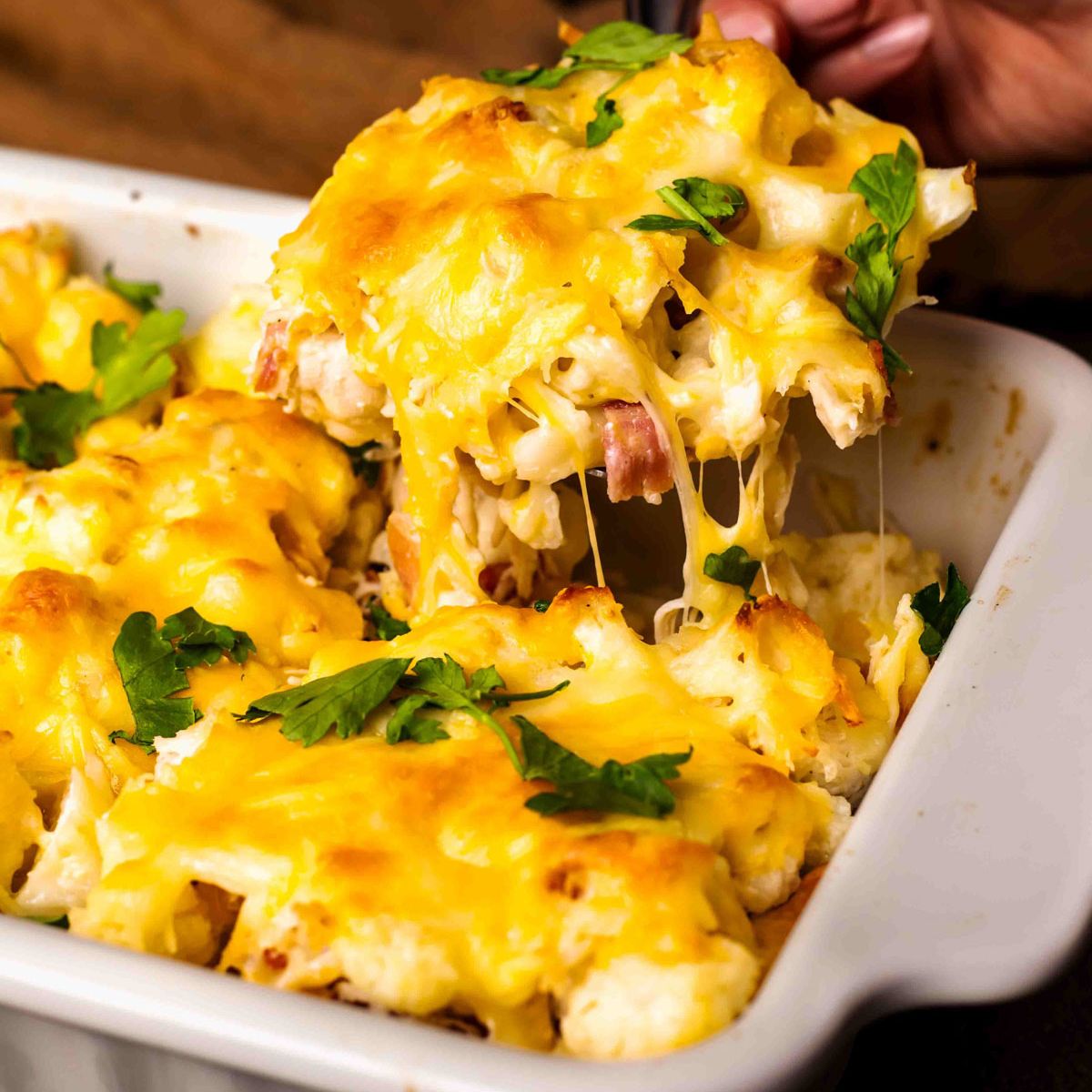 The Mouthwatering Keto Chicken Bacon Ranch Casserole