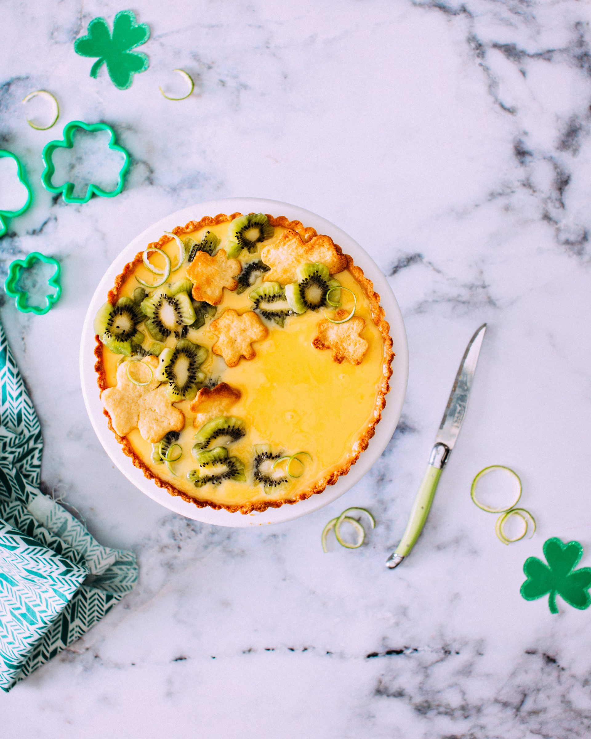 Kiwi & Lime Curd Tart Recipe - Foodess