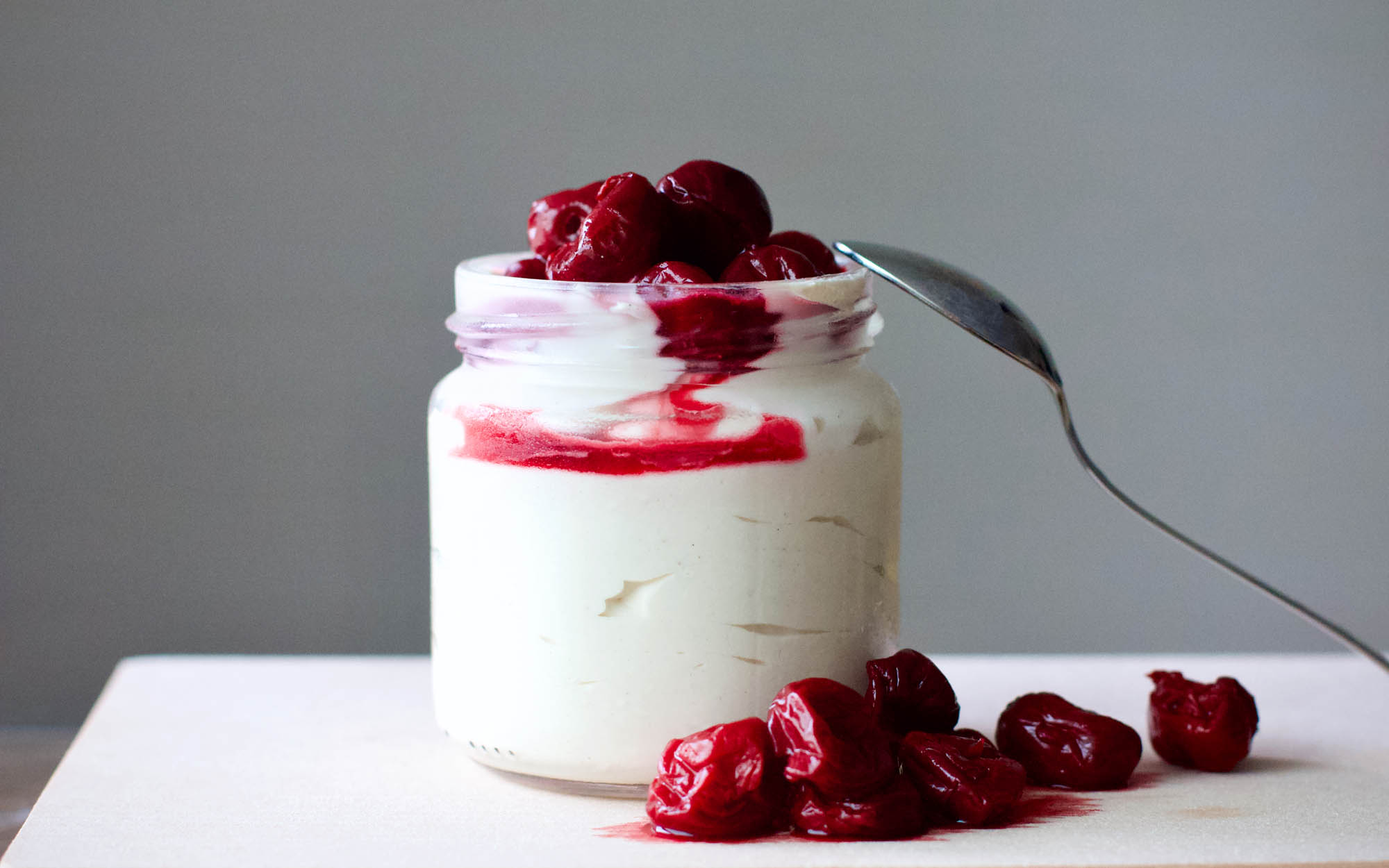Sour Cherries Whipped Cream Dessert Recipe - Refresh My Health