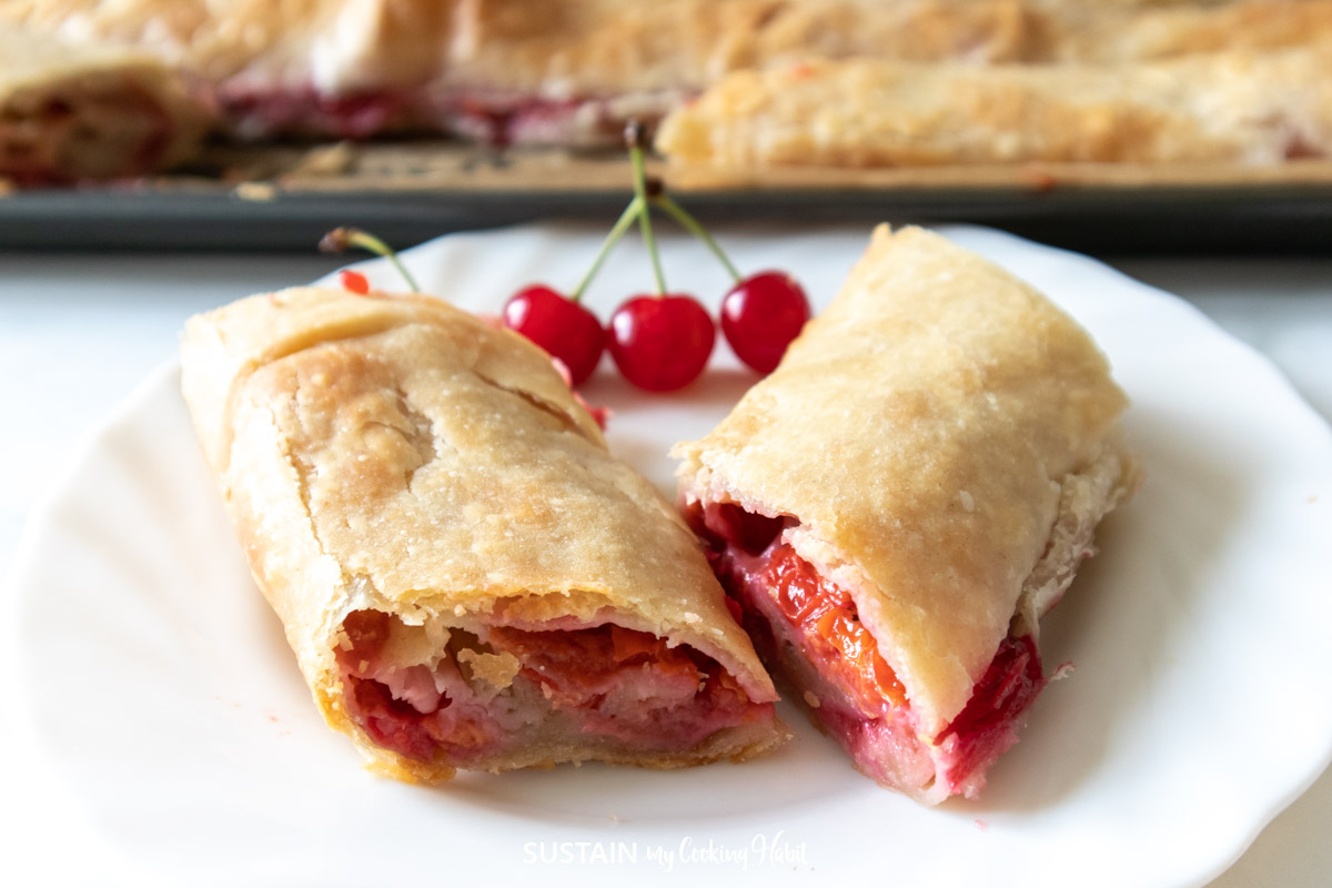 Homemade Sour Cherry Strudel Recipe