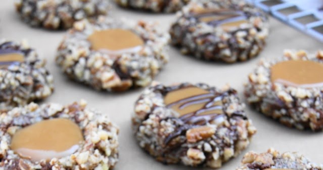 Insanely Delicious Turtle Cookies